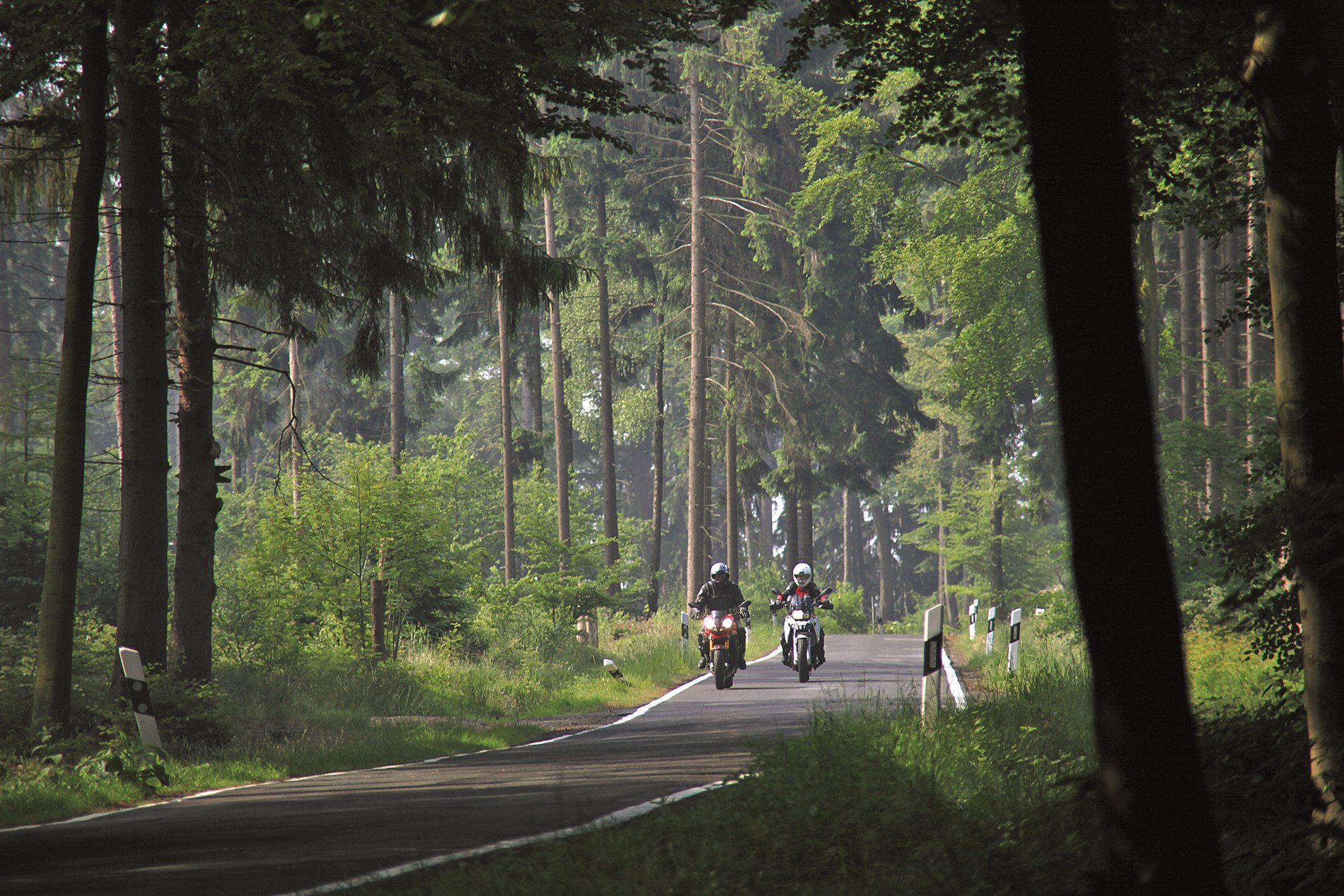 Motorrad fahren im Westerwald